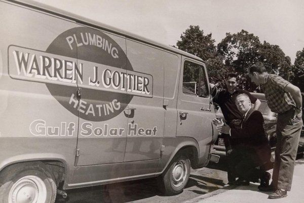 The original Warren J. Gottier Plumbing and Heating van, 1960s